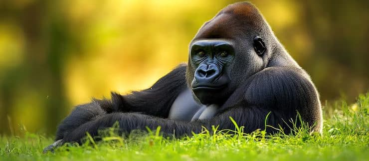 Silverback mountain gorilla during a Rwanda gorilla trekking tour in Volcanoes National Park